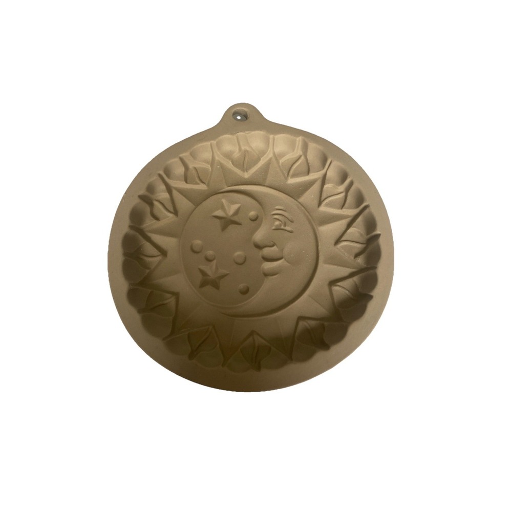 vtg 1997 Sun & Moon cookie mold press Wilton farm decor cottagecore Celestial